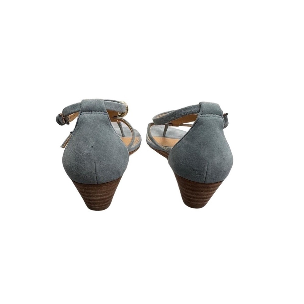 Splendid Sandals Womens 6.5 Light Blue Suede Strappy Feminine Summer Leather - Picture 5 of 7